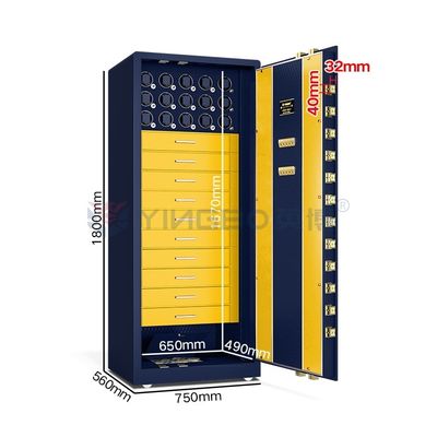 H1800mm alarma doble joyería inteligente reloj de giro caja fuerte de acero sólido