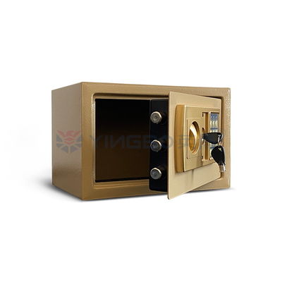 2 teclas caja fuerte digital electrónica 8.5L 2 mm de espesor de acero sólido con teclado de dígitos completos