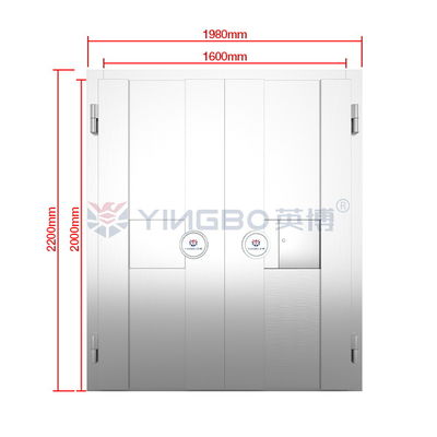 H2200*W1980mm Puerta de bóveda a prueba de fuego Seguridad de acero inoxidable para hotel Banco comercial Puerta de habitación fuerte
