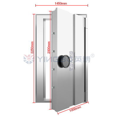 H2250*W1450mm Anticorte Puerta de bóveda de banco moderna de tres cerraduras de conexión YB/VC-2