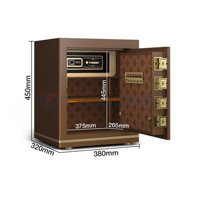 Tamaño OEM 1.5 Cu Ft Caja de seguridad de huellas dactilares de oficina Acero sólido 26±2KG