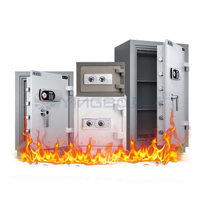 Clasificación de resistencia al fuego 30-120 minutos Acero sólido Resistente al fuego Caja de seguridad 2 horas Resistente al fuego