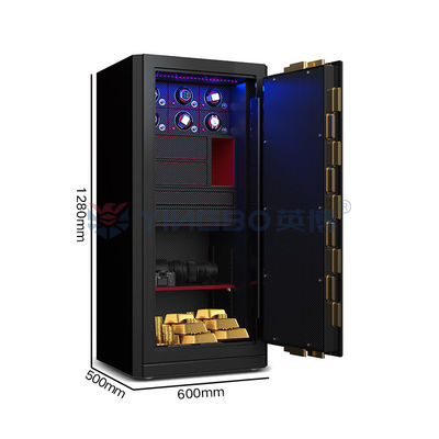 H1280mm Caja de joyas de seguridad Biométrica de huellas dactilares Bloqueo de relojes Winder