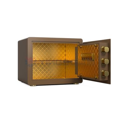 Caja de seguridad para el hogar inteligente de 13 kg, bloqueo biométrico de huellas dactilares con superficie brillante