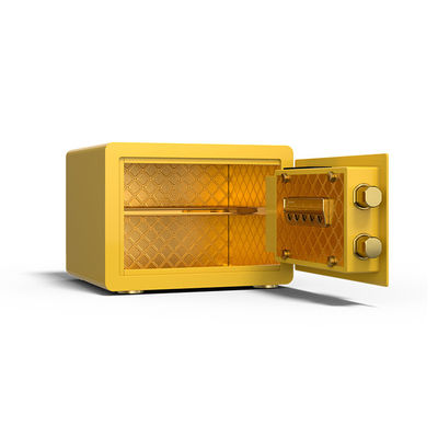 11 kg de alarma doble caja fuerte para el hogar cerradura electrónica con tratamiento de superficie brillante