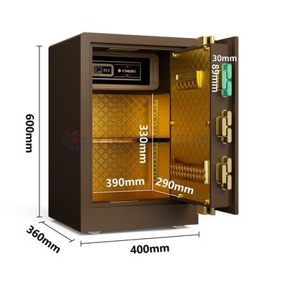 Caja de seguridad para el hogar de acero sólido bloqueo digital de huellas dactilares H600mm