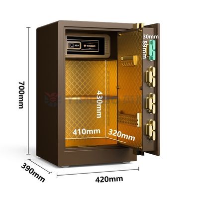 2CU FT Smart Fingerprint Safe Box Alarma doble para la seguridad YB/RS-70
