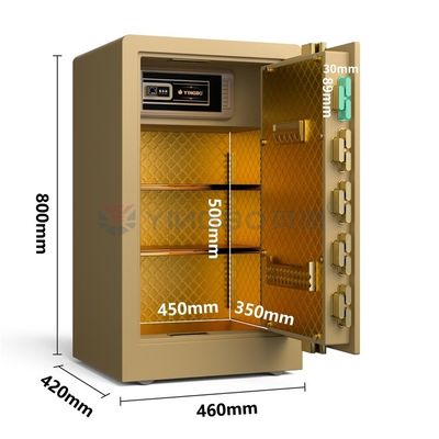 2.8 Cu ft caja fuerte para el hogar cerradura de huellas digitales inteligentes YB/RS-80