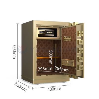 Caja de seguridad de huellas dactilares de semiconductores de acero sólido para la seguridad de la oficina YB/N7-60