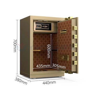 Caja de seguridad de oficina inteligente de acero sólido, bloqueo digital de huellas digitales biométricas YB/N7-70