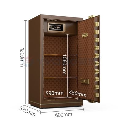 95 kg de doble alarma de oficina caja fuerte de huellas dactilares YB/N7-120