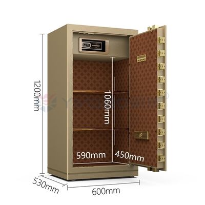 H1200mm Alarma doble caja fuerte de lujo para la seguridad de la oficina