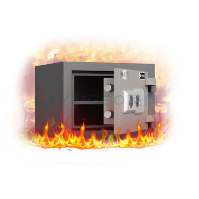 48 kg de acero sólido Almacenamiento a prueba de fuego caja fuerte llaves dobles Calificación de fuego 120 min YB / FG-32