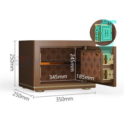 H250mm Cerradura electrónica caja de seguridad de oficina para la seguridad