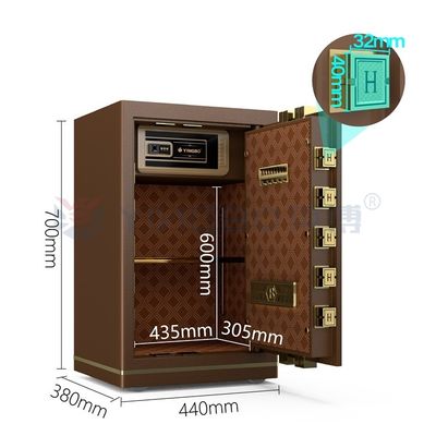 Caja de seguridad de cerradura electrónica para la seguridad de la oficina 39 kg YB/N7-70