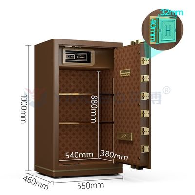 H1000mm de acero sólido Cerradura electrónica caja fuerte de oficina de lujo para la seguridad YB/N7-100
