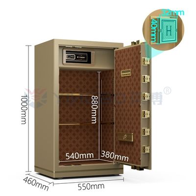 Cerradura electrónica digital caja fuerte de lujo para la seguridad de la oficina YB/N7-100