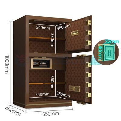 Acero sólido de lujo caja fuerte de oficina electrónica inteligente para la seguridad YB/N7-100D