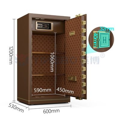 95 kg caja fuerte de oficina con doble alarma cerradura electrónica YB/N7-120