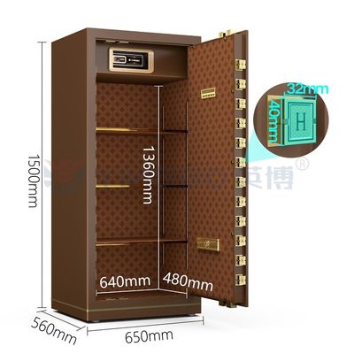 Cerradura electrónica de lujo caja fuerte de oficina inteligente H1500mm YB/N7-150
