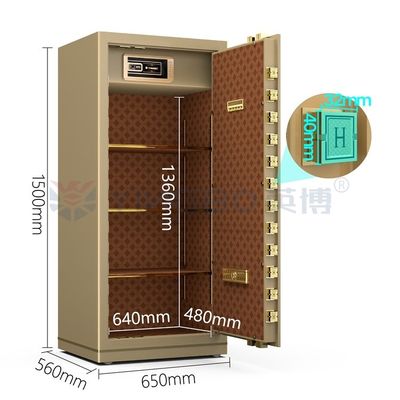Cuadro de seguridad de oficina de cerradura electrónica digital de acero sólido YB/N7-150