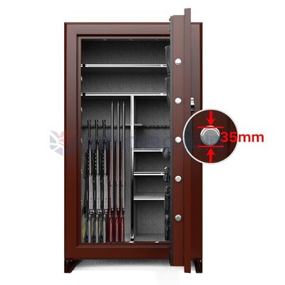 Capacidad grande segura del arma de fuego de la placa de acero de los gabinetes seguros del arma incombustible del grado de 75 minutos