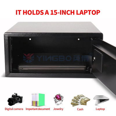 Caja de seguridad de hotel de acero negro con teclado digital peso OEM