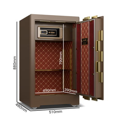 Caja de seguridad comercial biométrica, cerradura de huellas dactilares, caja de seguridad de lujo YB/ZY-80