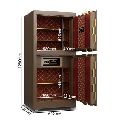 Impresión digital de acero sólido caja fuerte comercial de grado bancario biométrico H1280mm