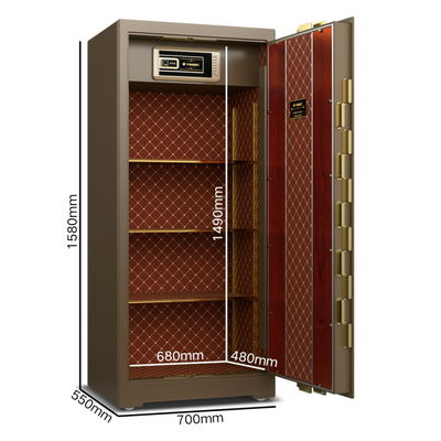 Banco de doble alarma caja de seguridad comercial Biométrica huella digital digital de huellas digitales seguridad de acero YB/ZY-150