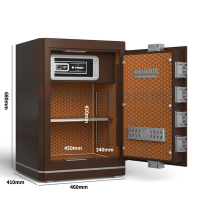 2.5 Cu Ft Bloqueo biométrico de huellas digitales caja fuerte para el hogar Anti robo YB/N6-68