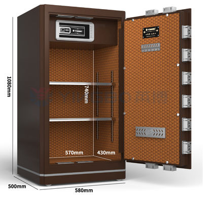 6.4 Cu Ft caja fuerte de seguridad de doble alarma para negocios de oficina en el hogar YB/N6-100