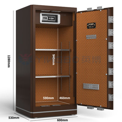 Caja de seguridad para el hogar de construcción de acero sólido, la mejor caja de seguridad para el hogar con huellas dactilares