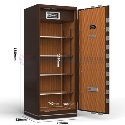 Cerradura biométrica de huellas dactilares, caja de seguridad para el hogar, caja fuerte de acero resistente para documentos