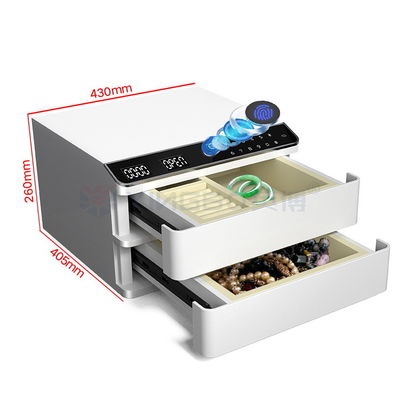Doble alarma Dobles capas de acero sólido caja fuerte de joyas para la seguridad