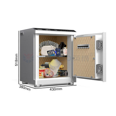 OEM Mesa de noche caja de seguridad inteligente de acero sólido con bloqueo de huellas dactilares