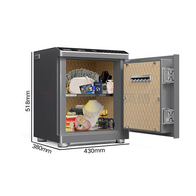 Caja de seguridad abierta automáticamente de acero sólido para seguridad en el hogar caja fuerte biométrica