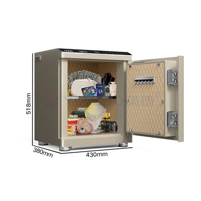 Impresión digital Auto abierto caja fuerte inteligente caja fuerte de mesa de noche personalizada