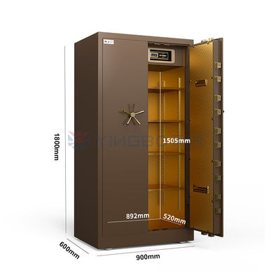 Cerradura de huellas dactilares biométricas puerta de caja fuerte para seguridad puerta de caja fuerte de banco pesado