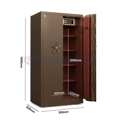 Doble alarma de acero sólido móvil puerta de caja de seguridad de depósito H1800mm para la seguridad
