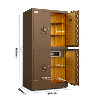 Cerradura biométrica de huellas digitales Puerta de bóveda móvil de acero sólido YB/DK180