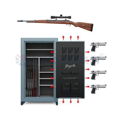 Calificación de resistencia al fuego 75 min Caja de seguridad de armas de acero Casa para soluciones de almacenamiento seguro