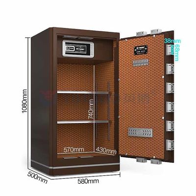 Cerradura de huellas digitales inteligentes caja de seguridad de la casa hecha de acero sólido para protección de seguridad personalizada YB / N6-100