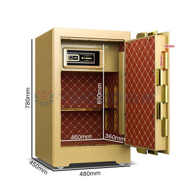 YB/ZY-70 Caja de seguridad comercial Semiconductor Tecnología biométrica de huellas dactilares 4 vías abiertas