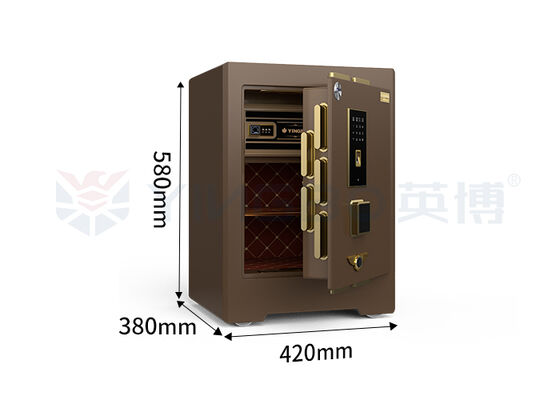 H580mm Sistema de alarma doble caja fuerte comercial 3D Estéreo de seguridad digital de cuero blando