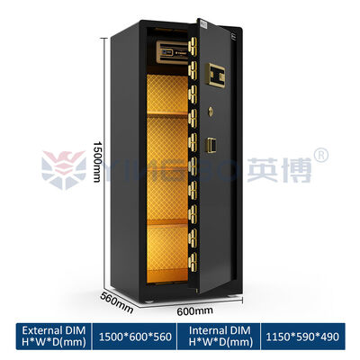 Manilla cuadrada RS-150 caja fuerte para el hogar patenteado filas dobles pernos estanterías removibles