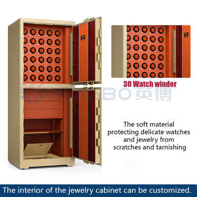 Jewelry de lujo inteligente caja fuerte gabinete de almacenamiento de múltiples capas bandeja Seguridad en el hogar