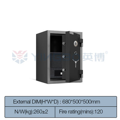 Yingbo Cerradura Mecánica Caja de seguridad a prueba de fuego Material de cemento Calificación de fuego 2 horas