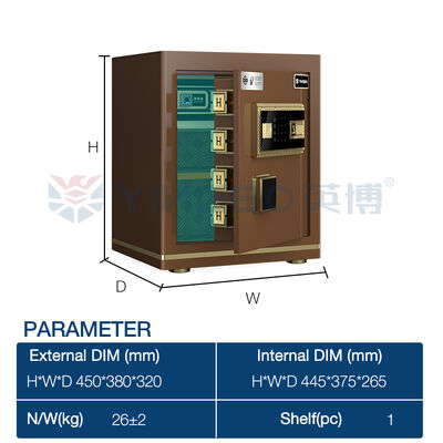 Fingerprint Business Safe Anti Burglary Cash Locker For Office And Document