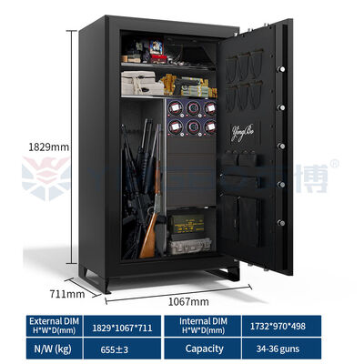 La mejor caja fuerte para joyería para el hogar, caja fuerte para armas, caja fuerte para documentos ignífuga e impermeable
